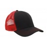 Trucker cap - mod. 3819:Black, Polyester, Red